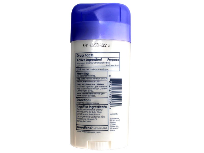 Sure Anti-Perspirant & Deodorant Invisible Solid Fresh & Cool 2.60 oz (Pack of 6) - Image 3